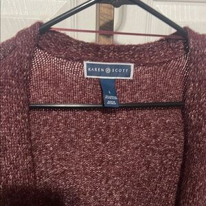 Karen Scott Women's Maroon Sweater